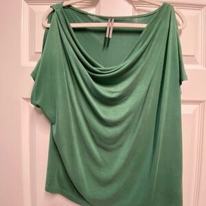 Elegant Green Drape Top